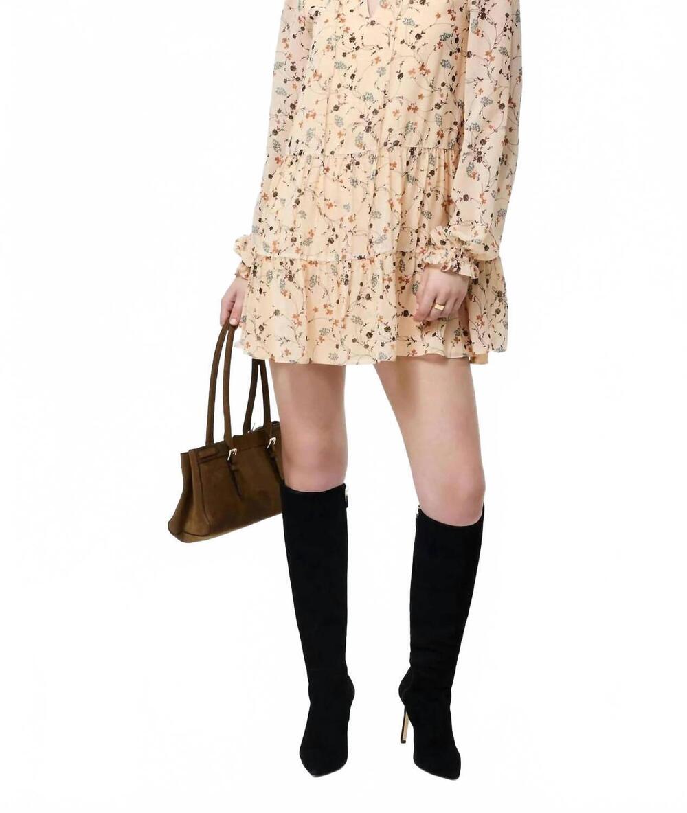 NEW FRENCH GIRL marina silky mini dress in cream